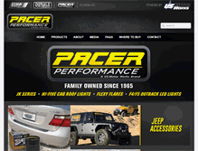 Tablet Screenshot of pacerperformance.com